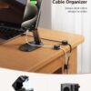 12 Pack Magnetic Cable Management Clips, Phone Electric Charging Cord Holder, Desktop Cord Organizer, Adhesive Cable Organizer Keeper for Home Kitchen Office Desk Outdoor Wall Car Bedroom Nightstand