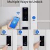 Philips Wi-Fi Smart Door Lock, Keyless Entry Door Lock with App Control,Fingerprint ID,Auto Lock,Keypad Deadbolt with Wi-Fi Bridge Adaptor,Smart Locks for Front Door-Matte Black