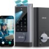 Devo G1 Video Smart Lock with Camera&Doorbell,6-in-1 Keyless Entry Door Lock with App Remote,Fingerprint ID,Auto Locks,Built-in Wi-Fi Smart Deadbolt for Front Door,Easy Install,Waterproof,BHMA Grade 3