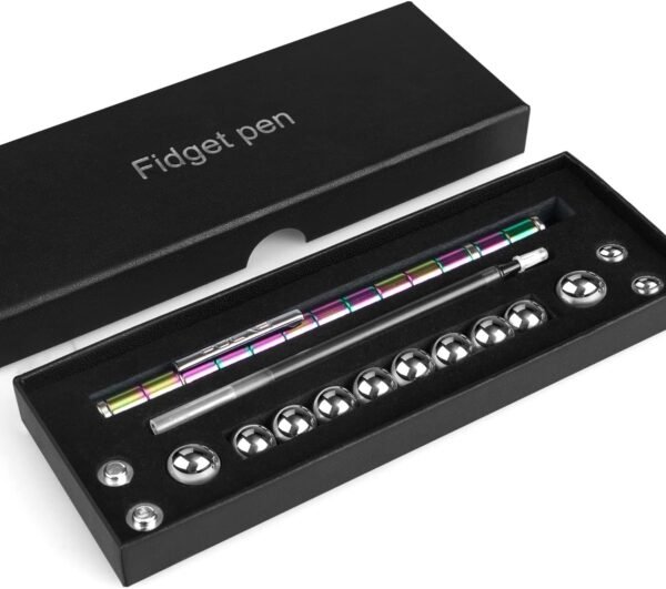 71iDjj3GC3L._AC_SL1500_.jpg LARAH Color Fidget Pen Toy, Sensory Tool EDC Fidgeting Game for Adults, Cool Gadget Best for Stress and Anxiety Relief and Kill Time,Novelty Gifts for Teen and Adults