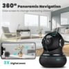 litokam 2K Indoor Security Camera, 360° Cameras for Home Security Indoor with Motion Detection, Pet Cam with Phone App, Baby Monitor-Night Vision