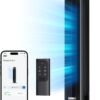 Dreo Tower Fan for Bedroom, Smart Oscillating Quiet Floor Fans, Standing Bladeless Fan with Remote and WiFi Voice Control, 4 Modes, 4 Speeds, 8H Timer, 28dB, Works with Alexa/Google