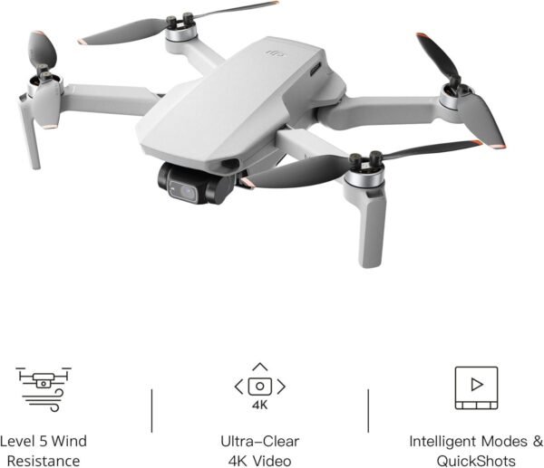 71jmcojlKL._AC_SL1500_.jpg DJI Mini 2 Ultralight and Foldable Drone Quadcopter, 3-Axis Gimbal with 4K Camera, 12MP Photo, 31 Mins Flight Time, OcuSync 2.0 10km HD Video Transmission, QuickShots, Gray (Renewed)