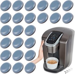 Appliance Sliders for Kitchen 24 PCS Self-Adhesive Small Kitchen Appliance Slider Hacks Easy to MovIing & Space Saving Must Have Gadgets Mixer Accessories for countertop