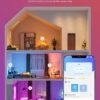Govee Smart Light Bulbs, Color Changing Light Bulb, Work with Alexa and Google Assistant, 16 Million Colors RGBWW, WiFi & Bluetooth LED Light Bulbs, Music Sync, A19, 800 Lumens, 4 Pack