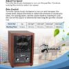 Mammoth Ion and Ozone Generator 3000 mg/hour, Adjustable up to 3,500 SqFt Ionizer & Deodorizer Ozone Odor Eliminator- Ozone Machine Wooden Design Ideal for Dust, Pollen, Pets & Smoke Smell
