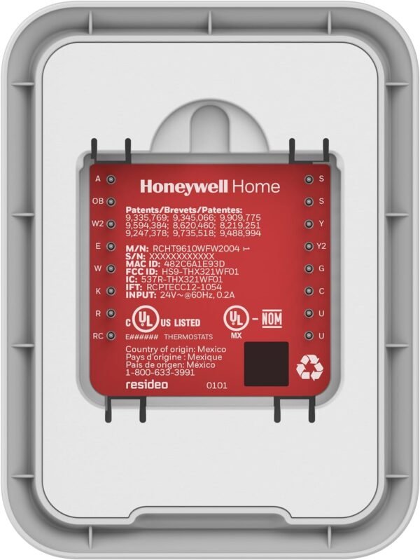 Honeywell Home T9 WiFi Smart Thermostat with 1 Smart Room Sensor, Touchscreen Display