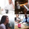 Nextmug - Temperature-Controlled, Self-Heating Coffee Mug (Sage - 14 oz.)