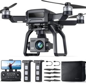 Bwine F7GB2 Drone with 4K Camera for Adults, 3-Axis Gimbal, 9800FT Transmission Range, FAA compliance, 50Mins Flight Time with 2 Batteries, GPS Auto Return+Follow Me+Beginner Mode