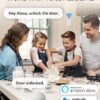 Philips Wi-Fi Smart Lock with Handle, Keyless Entry Keypad Door Lock with Handle, Front Door Deadbolt Set with WiFi Gateway, App Control, Fingerprint Unlock, PIN Code Unlock, Auto Locking