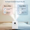 LEVOIT LV600S Smart Warm and Cool Mist Humidifiers for Home Bedroom Large Room, (6L) 753ft² Coverage, Quickly & Evenly Humidify Whole House, Easy Top Fill, App & Voice Control - Quiet Sleep Mode