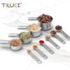 TILUCK Stainless Steel Measuring Cups & Spoons Set, Cups and Spoons,Kitchen Gadgets for Cooking & Baking (Medium)