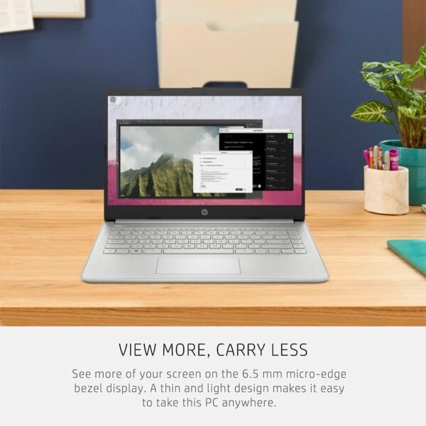 HP 14 Laptop • Back to School Limited Edition with Microsoft 365 • 4-Core Intel CPU • 16GB RAM • 1.6TB Storage (128GB OnBoard + 512GB P500 Portable SSD + 1T OneDrive) • Natural Silver • Win 11