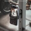 APPS2Car [2 Pack] Gym Magnetic Phone Holder, 360 Adjustable, Compatible with 4.7-6.5" Smartphones, Alloy Base and Joint, Black