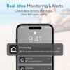 ULTRALOQ U-Bolt Pro WiFi Smart Lock with Door Sensor, 8-in-1 Keyless Entry Door Lock with Fingerprint ID, App Remote Control, Built-in WiFi Keypad Deadbolt, Auto Unlock, IP65 Waterproof, Easy Install