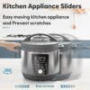 Appliance Sliders for Kitchen 24 PCS Self-Adhesive Small Kitchen Appliance Slider Hacks Easy to MovIing & Space Saving Must Have Gadgets Mixer Accessories for countertop
