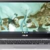ASUS Chromebook CX1, 14" FHD, Intel® Celeron N4500 Processor, 64GB Storage, 4GB RAM, ChromeOS, Transparent Silver, CX1400CKA-AS44F