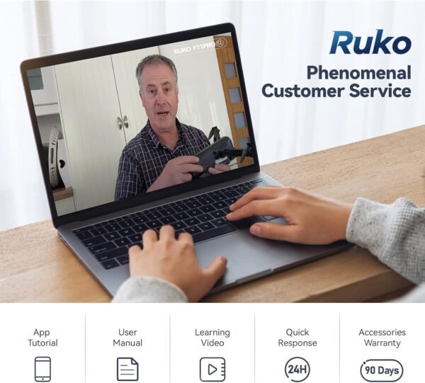 Ruko F11PRO Drones with Camera for Adults 4K UHD Camera 60 Mins Flight Time with GPS Auto Return Home Brushless Motor, Compliance with FAA Remote ID, Black (with Carrying Case)