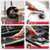 Rubbermaid Reveal Power Scrubber 18-Piece Kit, Cordless Electric Battery Powered Scrub Brush, Water Resistant, for Home/Kitchen/Bathroom/Grout/Tile/Shower/Tub