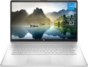 HP 17t Laptop, 17.3" HD+ Touchscreen, Intel Core i5-1135G7, 32GB RAM, 1TB SSD, Webcam, HDMI, Backlit KB, Wi-Fi 6, Windows 11 Home, Silver