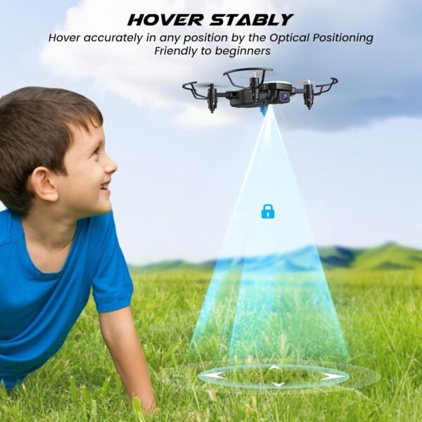 X300C Mini Drone with Camera 720P HD FPV, RC Quadcopter Foldable Drone, Drone With Altitude Hold, 3D Flip, Headless Mode, Gravity Control and 2 Batteries, Gifts for Kids, Adults, Beginner