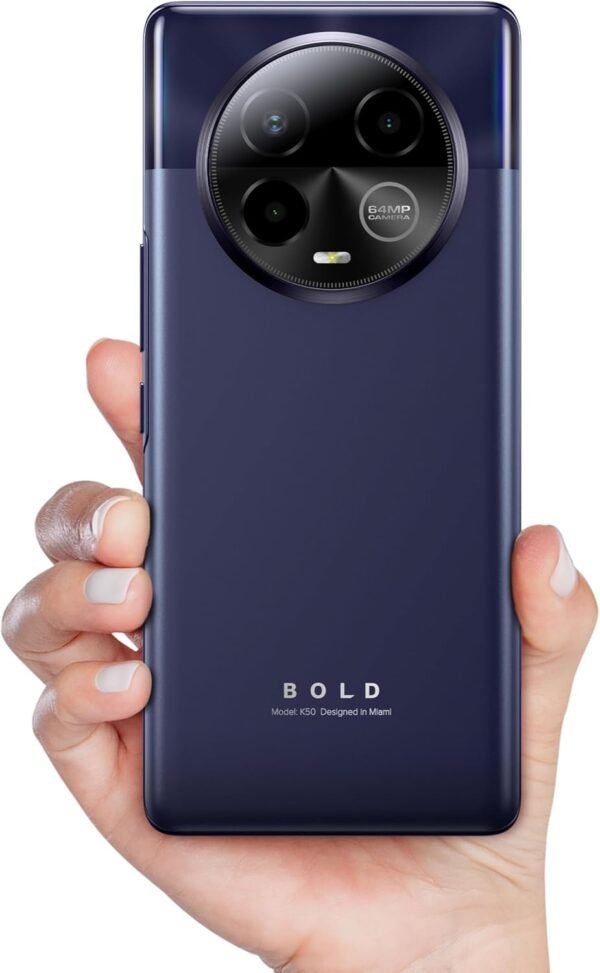 Bold K50 | 5G| 2024 | 3-Day Battery | Unlocked | 6.7” FHD+ 3D AMOLED | 256/8GB | Triple 64MP Camera | US Version | US Warranty | Purple