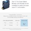 Moen 900-001 Flo Smart Water Monitor and Automatic Shutoff Sensor, Wi-Fi Water Leak Detector for 3/4-Inch Diameter Pipe