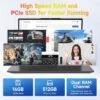 NIMO 15.6 FHD IPS Business Laptop Computer, 12th Gen Intel Core i3-1215U (6 Cores, Up to 4.4GHz, Beat i5-1135G7), 32GB RAM, 1TB SSD, Fingerprint, Backlit Keyboard, Wi-Fi 6, Win 11, Gray
