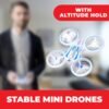 Force1 UFO 4000 Mini Drone for Kids - LED Remote Control Drone, Small RC Quadcopter for Beginners, 2.4GHz Remote Control, 360 Flips, 2 Speed UFO Flying Toy for Kids, 2 RC Toy Batteries