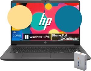HP New 15.6" FHD Essential Business Laptop, 12th Gen Intel Core i5 10-core Processor, 32GB RAM, 1TB Storage, Intel Iris Xe Graphics, SD Card Reader, HDMI, Ethernet, Webcam, USB-C, Windows 11 Pro