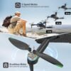 4K Drones with Camera for Kids,Drones for Adults with Emergency Stop, Headless Mode, 360° Flips, Carrying Case & 2 Batteries,Wireless RC Toys for Boys Girls