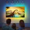 Govee TV LED Backlight, RGBIC Smart LED Strip Lights for 55-65 Inch TVs, Bluetooth and Wi-Fi APP Control, Works with Alexa & Google Assistant, Music Sync, 99+ Scene Modes, Adapter