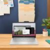 HP 14 Laptop (14" Anti-glare, Intel Celeron N4120, 16GB RAM, 256GB Storage (128GB eMMC + 128GB IST SD Card)) School & Business, 11Hr Battery Life, 1-Year Office 365, Win 11 Home S w/AI Copilot, Silver