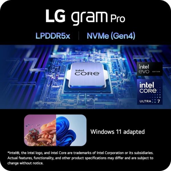 LG Gram 17 Business Laptop - 17" WQXGA Touchscreen, Intel Ultra 7-155H, Intel Arc Graphics, 32 GB RAM, 4 TB SSD, WiFi 6E, Win 11 Pro, with MS Office Lifetime License, Bundle with Accessories