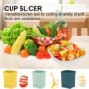 Strawberry Slicer Cup：Fruit Cup Slicer for Strawberry, Egg, Banana, Mushroom, Cucumber, Kiwi and Veggie Salad Speed Cutter the Kitchen Gadget Tool