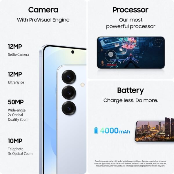 SAMSUNG Galaxy S25 Cell Phone, 128GB AI Smartphone, Unlocked Android, AI Camera, Fast Processor, ProScaler Display, Long Battery Life, 2025, US 1 Yr Manufacturer Warranty, Silver Shadow