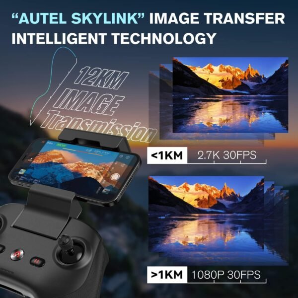 Autel Robotics EVO Lite Plus Premium Bundle, 1'' CMOS Drone with 6K HDR Camera, 40 Minutes, 3 Axis Gimbal UAV 3-Way Obstacle Avoidance, 7.4 Miles Transmission, Lite+ Fly More Combo (Orange)