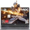 Gaming Laptop with AMD Ryzen 7 5825U Processor(8C/16T, Up to 4.3GHz), 16.1“ FHD Display Laptop Computer with Backlit Keyboard, 16GB RAM 512GB NVMe SSD, WiFi 6, HDMI 1.4, USB3.2, Type-C, 53Wh Battery