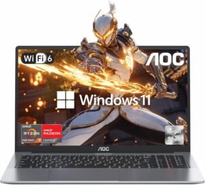Gaming Laptop with AMD Ryzen 7 5825U Processor(8C/16T, Up to 4.3GHz), 16.1“ FHD Display Laptop Computer with Backlit Keyboard, 16GB RAM 512GB NVMe SSD, WiFi 6, HDMI 1.4, USB3.2, Type-C, 53Wh Battery