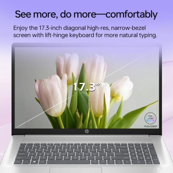 HP Essential Business Laptop, 17.3" FHD Display, Intel Core i5-1334U, 32GB RAM, 1TB PCIe M.2 SSD, Wi-Fi 6, Webcam, Backlit Keyboard, Windows 11 Pro, Silver