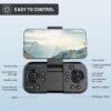 4K Drones with Camera for Kids,Drones for Adults with Emergency Stop, Headless Mode, 360° Flips, Carrying Case & 2 Batteries,Wireless RC Toys for Boys Girls