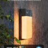 Govee Outdoor Wall Light, 1500LM Smart RGBIC Porch Lights Outdoor with 45 Scene Modes, IP65 Waterproof for Outdoor Decor, DIY Lighting Effects, Works with Alexa, Google Assistant and Matter, 2 Pack