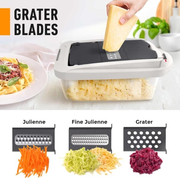 816I7w9aOWL._AC_SL1500_.jpg Mueller Pro-Series 10-in-1, 8 Blade Vegetable Chopper, Onion Mincer, Cutter, Dicer, Egg Slicer with Container, French Fry Cutter Potatoe Slicer, Home Essentials & Kitchen Gadgets, Salad Chopper