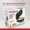 Holstein Housewares - Non-Stick Omelet & Frittata Maker, Stainless Steel - Makes 2 Individual Portions Quick & Easy (2 Section, Black)