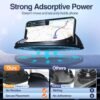 Loncaster Car Phone Holder, Car Phone Mount Silicone Car Pad Mat for Various Dashboards, Slip Free Desk Phone Stand Compatible with iPhone, Samsung, Android Smartphones, GPS Devices and More, Black