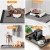 Waterproof Under Sink Mat 34" x 22" Cabinet Liner for Kitchen and Bathroom, Shelf and Counter Protector, Organizers and Storage, Silicone Drip Tray, Gadgets and Accessories