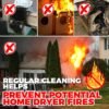 Holikme Dryer Vent Cleaner Kit Vacuum Hose Attachment Brush, Lint Remover, Dryer Vent Vacuum Hose, Blue