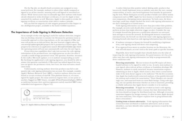 The Art of Mac Malware, Volume 2: Detecting Malicious Software