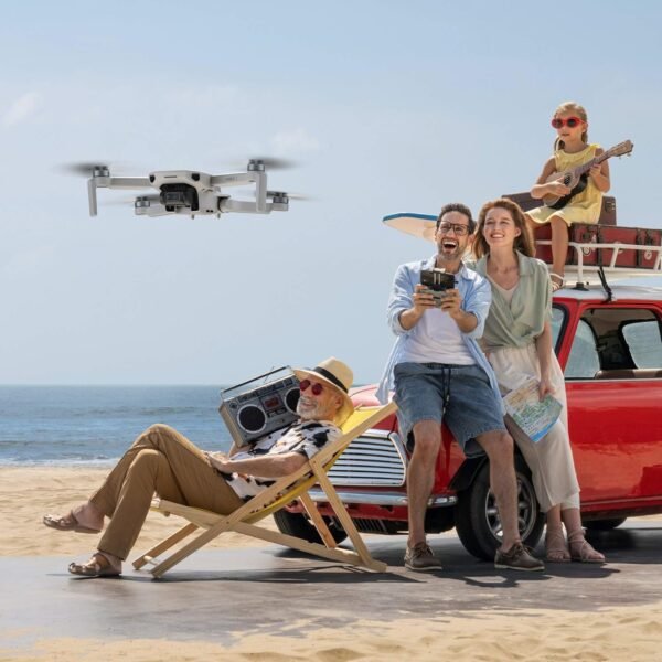 81IeRW4etbL._AC_SL1500_.jpg DJI Mini 2 Ultralight and Foldable Drone Quadcopter, 3-Axis Gimbal with 4K Camera, 12MP Photo, 31 Mins Flight Time, OcuSync 2.0 10km HD Video Transmission, QuickShots, Gray (Renewed)