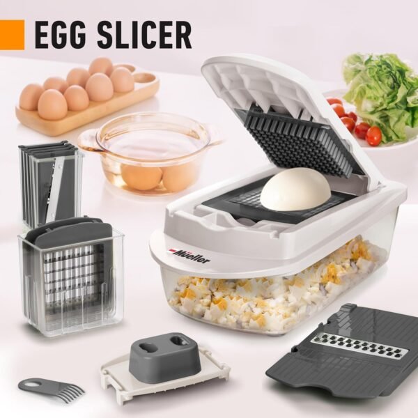 81IiuJVZbaL._AC_SL1500_.jpg Mueller Pro-Series 10-in-1, 8 Blade Vegetable Chopper, Onion Mincer, Cutter, Dicer, Egg Slicer with Container, French Fry Cutter Potatoe Slicer, Home Essentials & Kitchen Gadgets, Salad Chopper